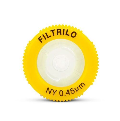 Filtro de seringa Filtrilo, com membrana em NYLON Hidrofílico - Poro:0.45(μm), Diâmetro:13(mm) - Não estéril