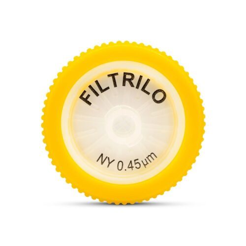 Filtro de seringa Filtrilo, com membrana em NYLON Hidrofílico - Poro:0.45(μm), Diâmetro:25(mm) - Não estéril