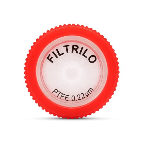 Filtro de seringa Filtrilo, com membrana em PTFE Hidrofóbico - Poro:0.22(μm), Diâmetro:25(mm) - Não estéril