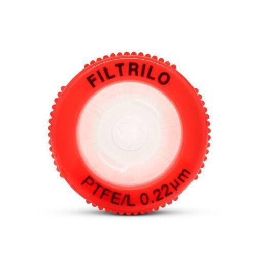 Filtro de seringa Filtrilo, com membrana em PTFE/L Hidrofílico - Poro:0.22(μm), Diâmetro:13(mm) - Não estéril