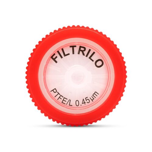 Filtro de seringa Filtrilo, com membrana em PTFE/L Hidrofílico - Poro:0.45(μm), Diâmetro:25(mm) - Não estéril
