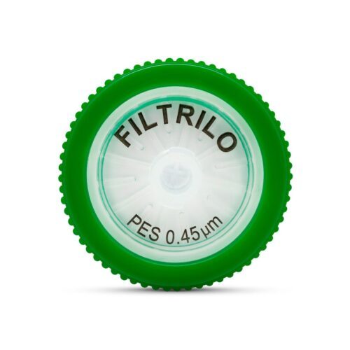 Filtro de seringa Filtrilo, com membrana em PES Hidrofílico - Poro:0.45(μm), Diâmetro:25(mm) - Não estéril