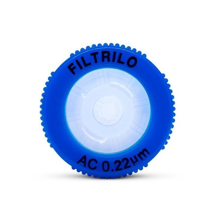 Filtro de seringa Filtrilo, com membrana em Acetato de Celulose Hidrofílico - Poro 0.22(μm), Diâmetro13(mm) - Não Estéril