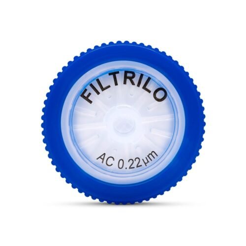 Filtro de seringa Filtrilo, com membrana em Acetato de Celulose Hidrofílico - Poro 0.22(μm), Diâmetro13(mm) - Não Estéril