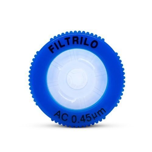 Filtro de seringa Filtrilo, com membrana em Acetato de Celulose Hidrofílico - Poro 0.45(μm), Diâmetro13(mm) - Não Estéril