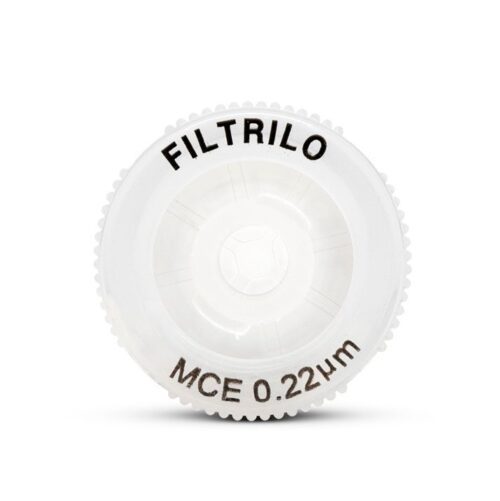 Filtro de seringa em MCE (Ésteres de Celulose Mistos) - Hidrofílico - Poro:0.22(μm), Diâmetro:13(mm) - Não estéril