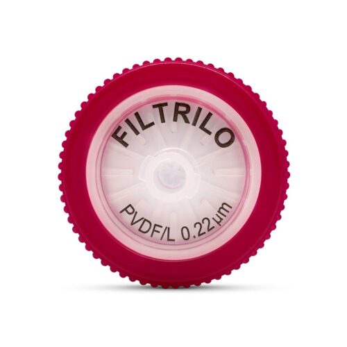 Filtro de seringa Filtrilo, com membrana em PVDF Hidrofílico - Poro:0.22(μm), Diâmetro:25(mm) - Não estéril