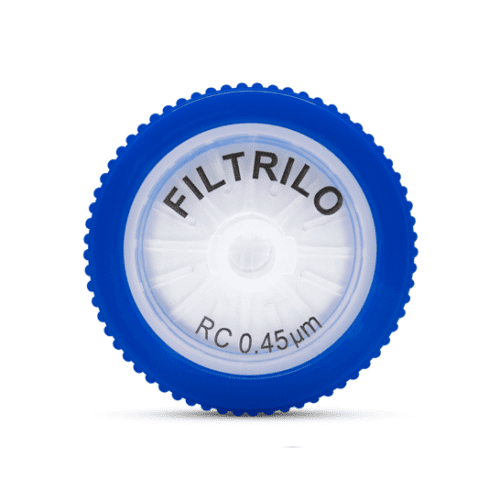 Filtro de seringa Filtrilo, com membrana em Celulose Regenerada Hidrofílico - Poro 0.45(μm), Diâmetro 25(mm) - Não estéril