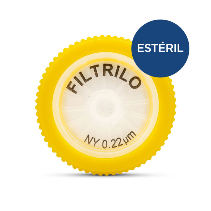 SFNY-E2522-Filtro de seringa com membrana em NYLON, esterelizado por radiação Gama, 25mm de diâmetro, porosidade de 0,22um, embalado individualmente - Hidrofílico - Unidade