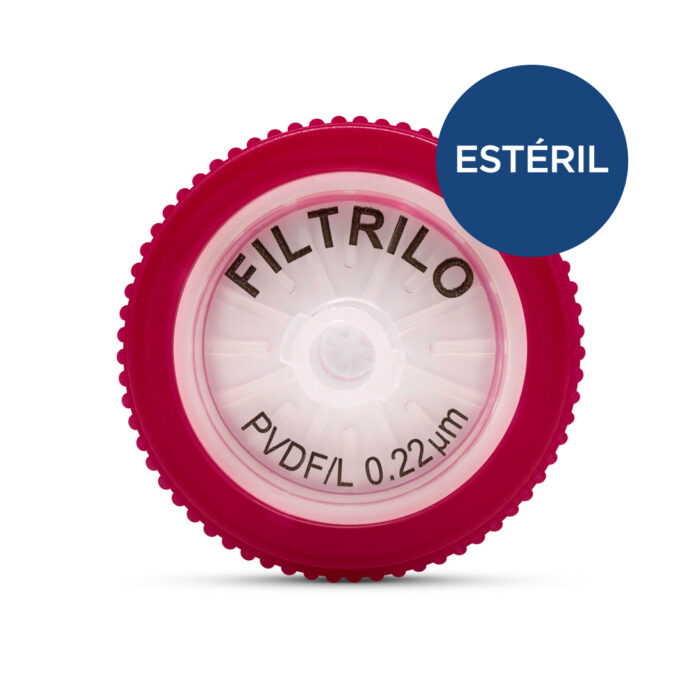 SFPVDF-E2522H - Filtro de seringa Filtrilo, com membrana em PVDF Hidrofílico) - Esterilizado por radiação Gama - Poro0.22(μm), Diâmetro25(mm) - Unidade